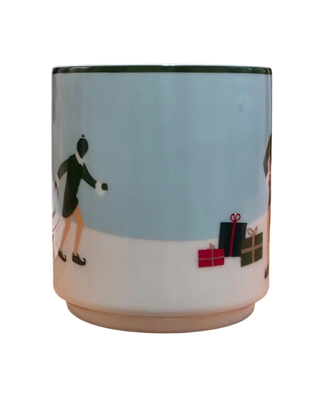 Williams Sonoma Elf Themed Christmas Coffee Mug EUC OS